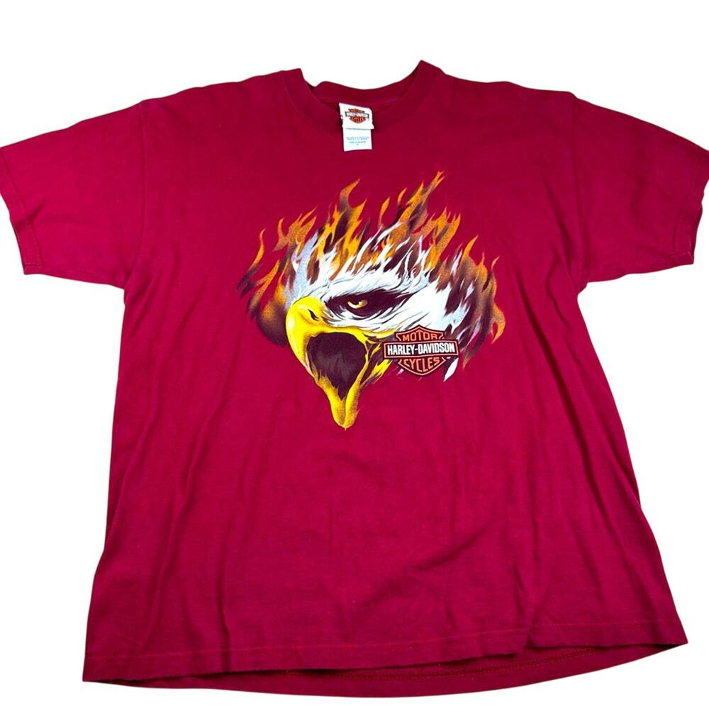 Harley- Davidson Short Sleeve T-Shirt - RED Screaming Eagle